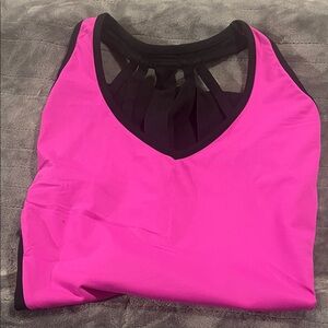 Livi Active Pink and Black Tank Top